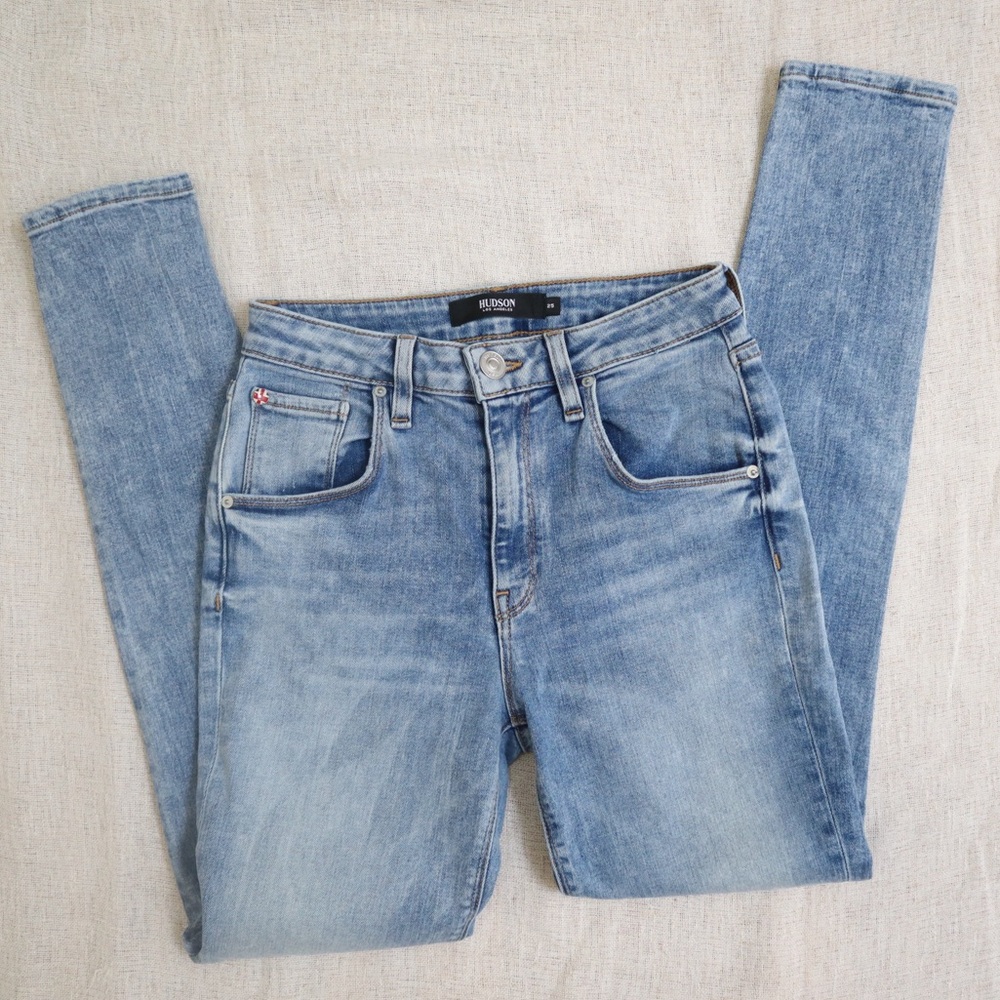 Hudson Los Angeles Barbara Super Skinny Jeans